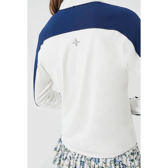 TUCKERNUCK Sport White and Navy Carver Quarter Zip Tee NWT Size XXL - Picture 6 of 13